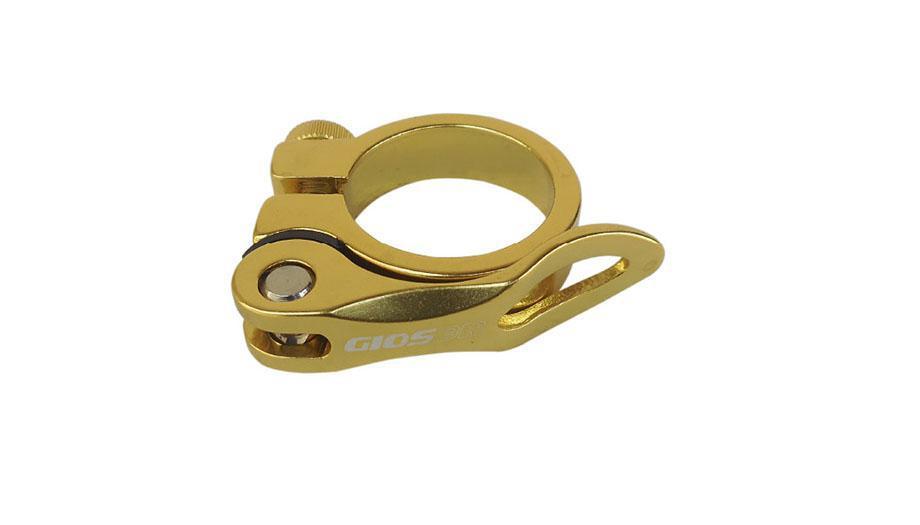 Braçadeira Giosbr Alumínio Modelo CC-617 31.8 ou 34.9mm Dourado