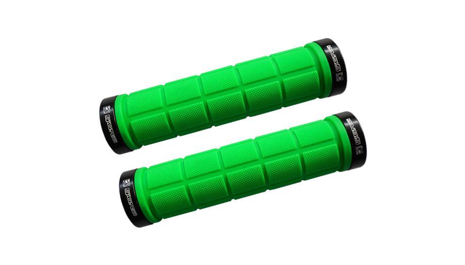 Manopla Giosbr MTB GI-155A 130mm Verde Com Duas Braçadeiras Preto Manopla Giosbr MTB GI-155A 130mm Verde Com Duas Braçadeiras Preto