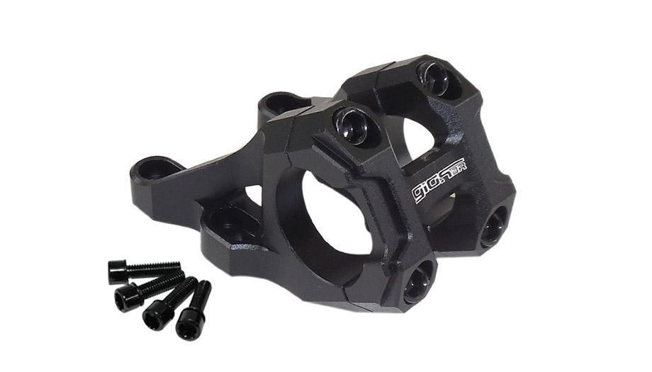 Suporte Guidão Giosbr Alumínio CNC BOXER-01 47mm Para Guidão 31.8mm Preto