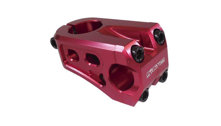 Suporte Guidão Giosbr BMX CNC OVERDRIVE 50mm Para Guidão 22.2mm Vermelho